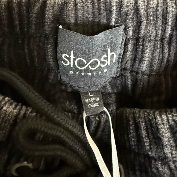 Stoosh Black and Tan Corduroy Color Block Cargo Pants - Picture 10 of 10